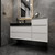 MIA 68" Wall Mounted Bathroom Vanity with Black Stainless Steel Sink (48" + 20")