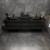 MIA 116" Wall Mounted Bathroom Vanity with Black Stainless Steel Sink (48" + 20" + 48")