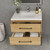 Victoria 30" Plywood Wall-Mount Vanity with Acrylic Sink & Black Rack