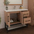 Victoria 36" Plywood Wall-Mount Vanity with Acrylic Sink & Black Rack (RIGHT DRAWER)