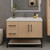 Victoria 42" Plywood Wall-Mount Vanity with Acrylic Sink & Black Rack(LEFT DRAWER)
