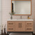 Victoria 48" Plywood Wall-Mount Vanity with Acrylic Sink & Black Rack