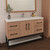 Victoria 48" Plywood Wall-Mount Vanity with Acrylic Sink & Black Rack
