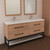 Victoria 30+30" Plywood Wall-Mount Vanity with DOUBLE Acrylic Sink & Black Rack