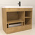 Monterey 42" Freestanding Bathroom Vanity with Reinforced Acrylic Sink (Right Side Doors)