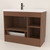 Monterey 42" Freestanding Bathroom Vanity with Reinforced Acrylic Sink (Right Side Doors)