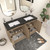 Monterey 60" Freestanding Bathroom Vanity with Reinforced Acrylic DOUBLE Sink