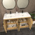 Monterey 60" Freestanding Bathroom Vanity with Reinforced Acrylic DOUBLE Sink