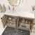 Monterey 60" Freestanding Bathroom Vanity with Reinforced Acrylic Left Sink