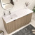 Monterey 60" Freestanding Bathroom Vanity with Reinforced Acrylic Left Sink