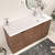 Monterey 60" Freestanding Bathroom Vanity with Reinforced Acrylic Right Sink