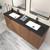 Monterey 72" Freestanding Bathroom Vanity with Reinforced Acrylic DOUBLE Sink
