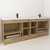 Monterey 84" Freestanding Bathroom Vanity with Reinforced Acrylic DOUBLE Sink