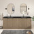 Monterey 84" Freestanding Bathroom Vanity with Reinforced Acrylic DOUBLE Sink