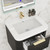 Celine 24" Fluted Wallmount Bathroom Vanity with Acrylic Sink