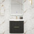 Celine 24" Fluted Wallmount Bathroom Vanity with Acrylic Sink
