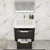 Celine 24" Fluted Wallmount Bathroom Vanity with Acrylic Sink