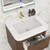 Celine 24" Fluted Wallmount Bathroom Vanity with Acrylic Sink