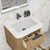 Celine 24" Fluted Wallmount Bathroom Vanity with Acrylic Sink
