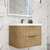 Celine 30" Fluted Wallmount Bathroom Vanity with Acrylic Sink