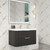 Celine 36" Fluted Wallmount Bathroom Vanity with Acrylic Sink