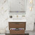 Celine 36" Fluted Wallmount Bathroom Vanity with Acrylic Sink