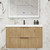 Celine 36" Fluted Wallmount Bathroom Vanity with Acrylic Sink