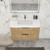 Celine 36" Fluted Wallmount Bathroom Vanity with Acrylic Sink