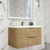 Celine 36" Fluted Wallmount Bathroom Vanity with Acrylic Sink