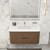 Celine 42" Fluted Wallmount Bathroom Vanity with Acrylic Sink