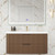 Celine 42" Fluted Wallmount Bathroom Vanity with Acrylic Sink