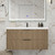Celine 42" Fluted Wallmount Bathroom Vanity with Acrylic Sink