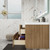 Celine 42" Fluted Wallmount Bathroom Vanity with Acrylic Sink