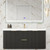 Celine 48" Fluted Wallmount Bathroom Vanity with Acrylic Sink