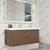 Celine 48" Fluted Wallmount Bathroom Vanity with Acrylic Sink