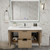 Celine 48" Fluted Wallmount Bathroom Vanity with Acrylic Sink