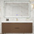 Celine 60" Fluted Wallmount Bathroom Vanity with Single Acrylic Sink