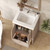 Louver 24" Freestanding Bathroom Vanity with Acrylic Sink