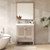 Louver 30" Freestanding Bathroom Vanity with Acrylic Sink