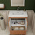 Louver 30" Freestanding Bathroom Vanity with Acrylic Sink