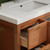 Louver 36" Freestanding Bathroom Vanity with Acrylic Sink (Left drawer)