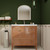 Louver 36" Freestanding Bathroom Vanity with Acrylic Sink (Right drawer)