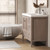Louver 42" Freestanding Bathroom Vanity with Acrylic Sink (Right drawer)