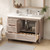 Louver 48" Freestanding Bathroom Vanity with Acrylic Sink