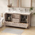 Louver 60" Freestanding Bathroom Vanity with Acrylic Double Sink