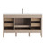 Louver 60" Freestanding Bathroom Vanity with Acrylic Single Sink