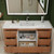 Louver 60" Freestanding Bathroom Vanity with Acrylic Single Sink