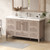 Louver 60" Freestanding Bathroom Vanity with Acrylic Single Sink