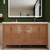 Louver 60" Freestanding Bathroom Vanity with Acrylic Right Sink