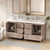Louver 72" Freestanding Bathroom Vanity with Acrylic Double Sink
